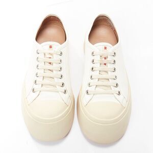 Marni Pablo White Leather Sneakers